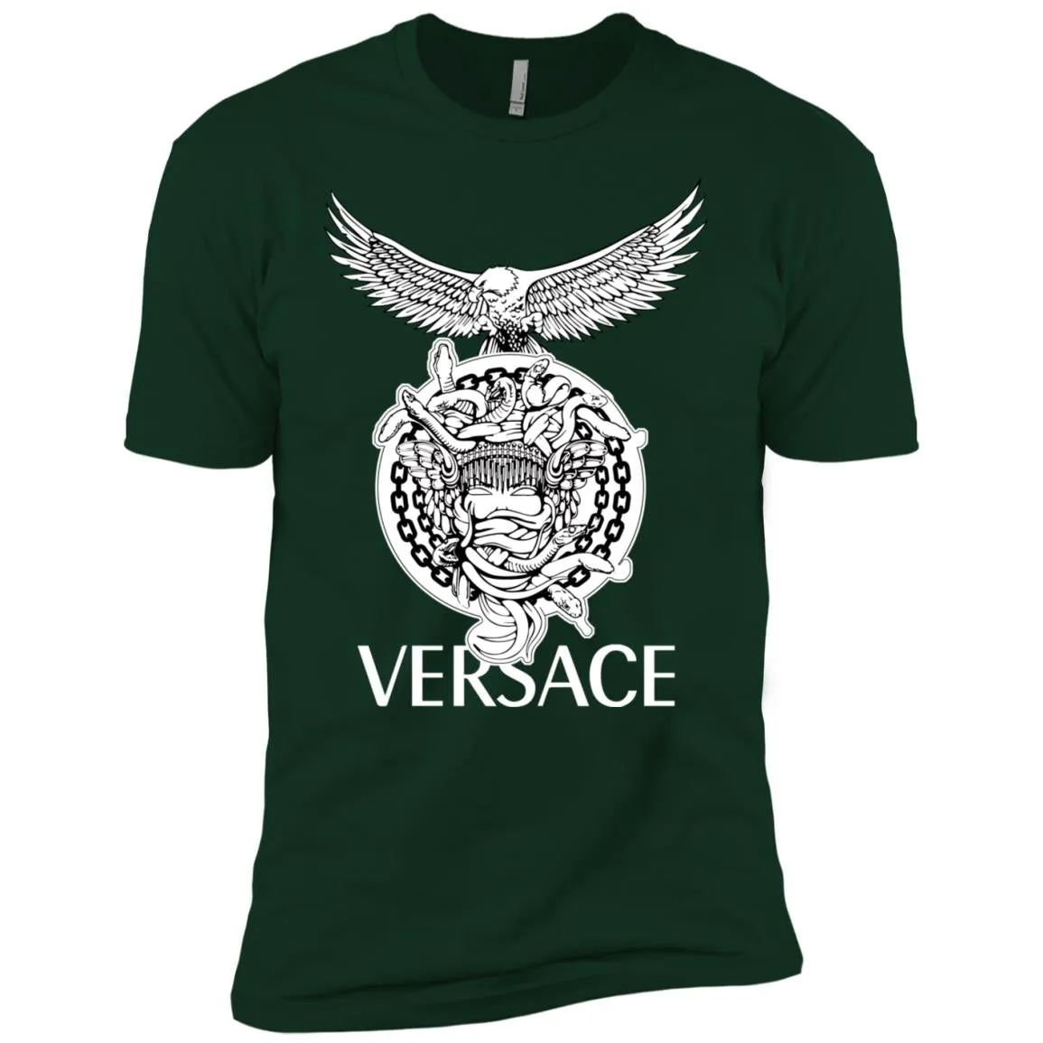 Versace Supervip Logo T-shirt Men Short Sleeve T-Shirt