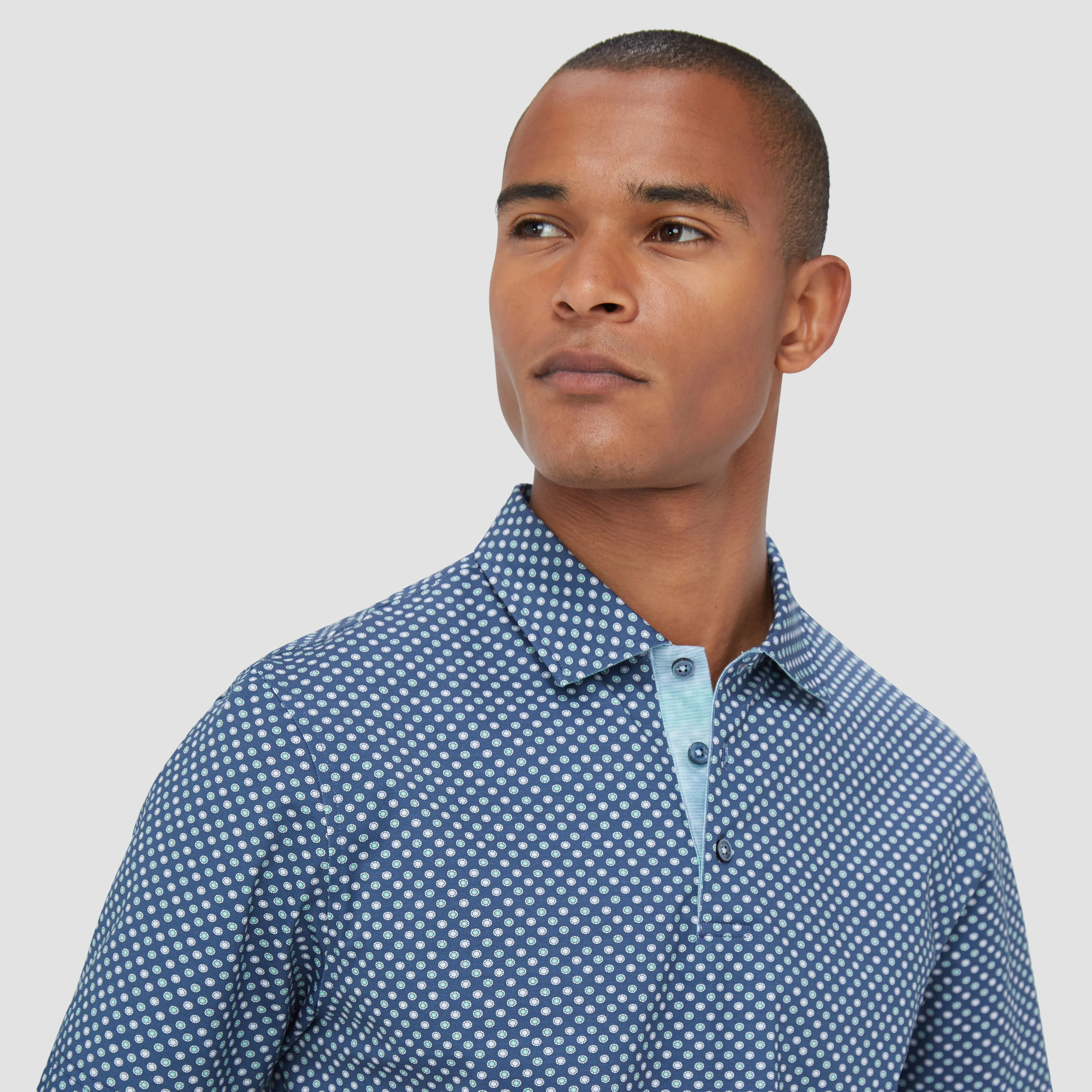 Vincent Double Sided Geometric/Abstract OoohCotton Polo