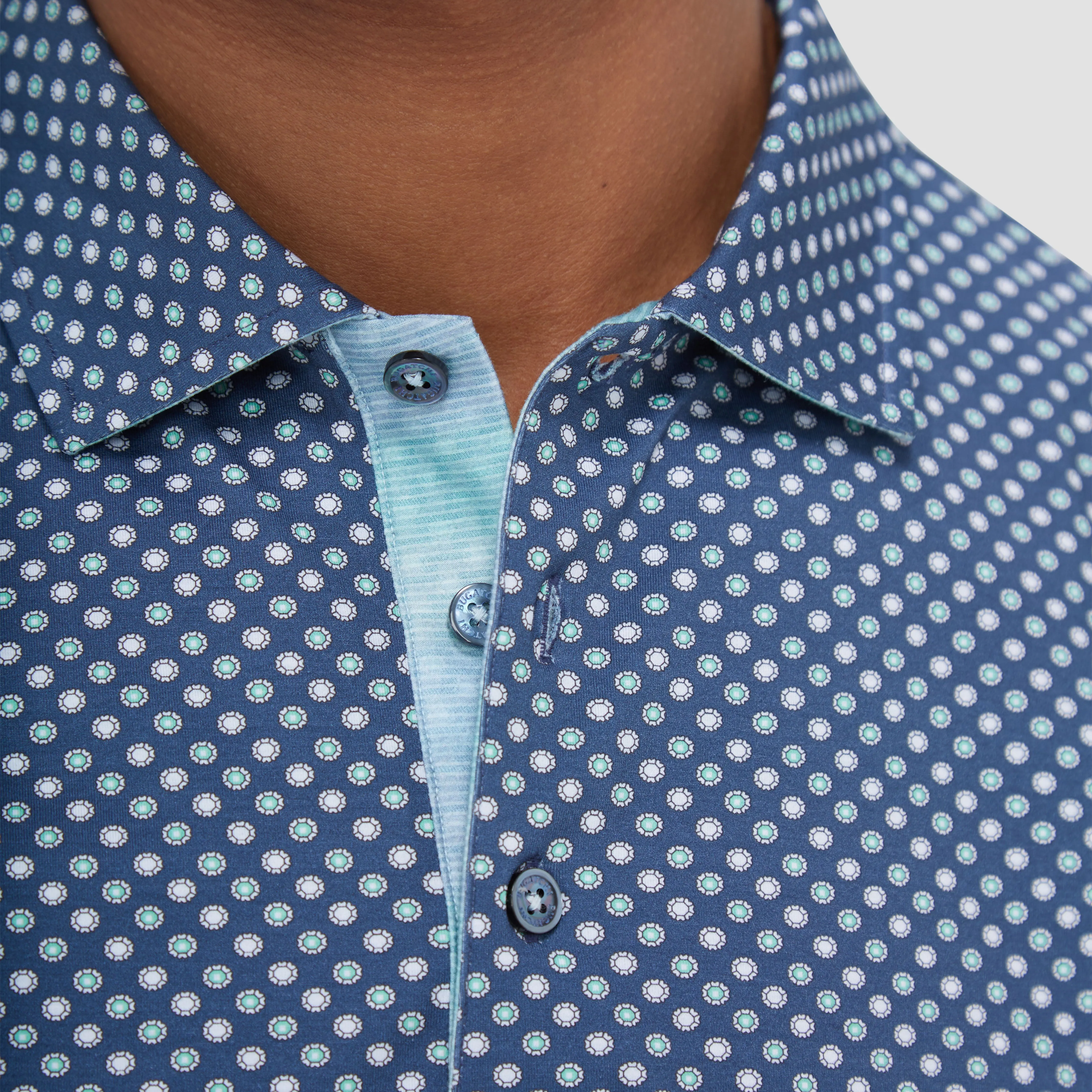 Vincent Double Sided Geometric/Abstract OoohCotton Polo