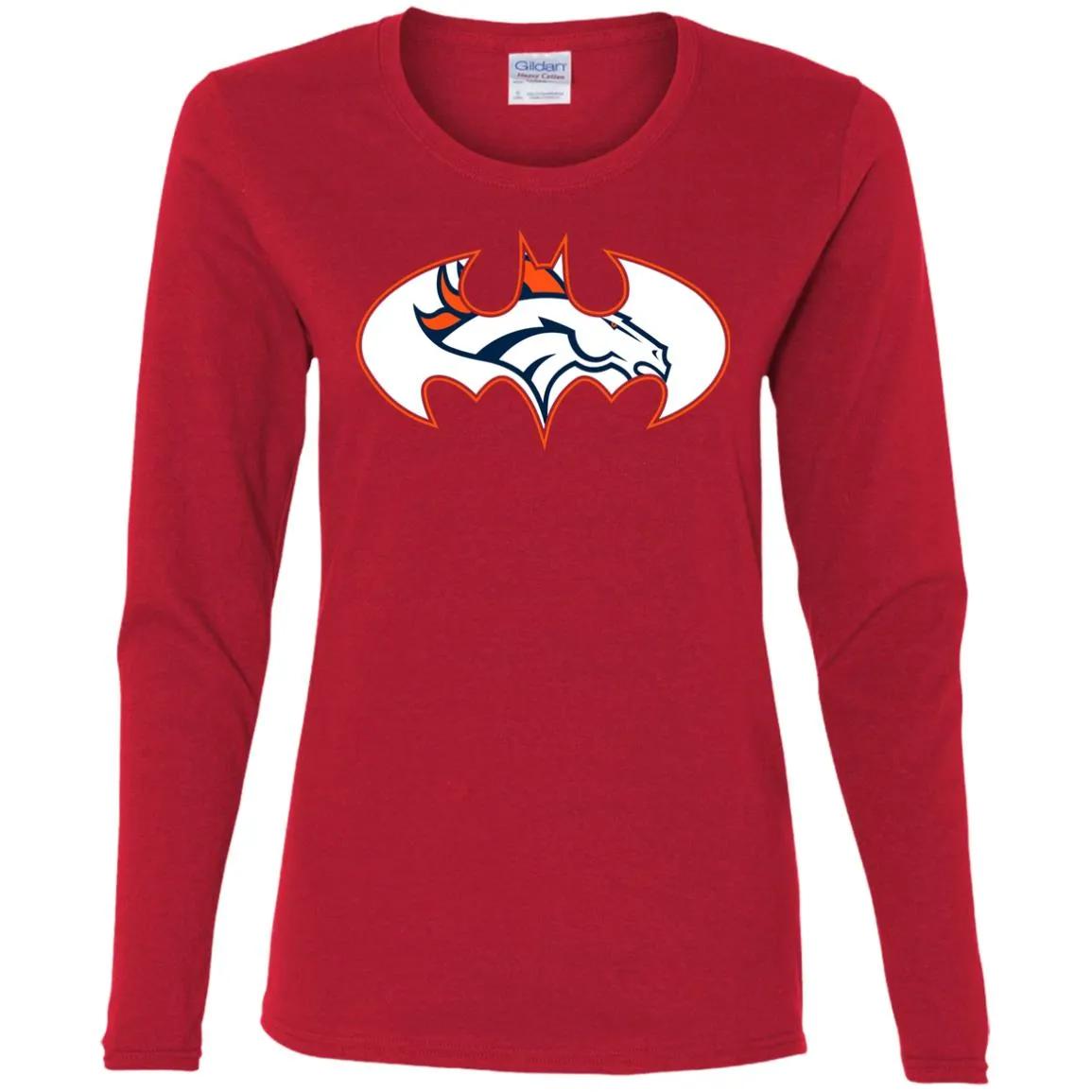 We Are The Denver Broncos Batman Nfl Mashup Women Long Sleeve Shirt