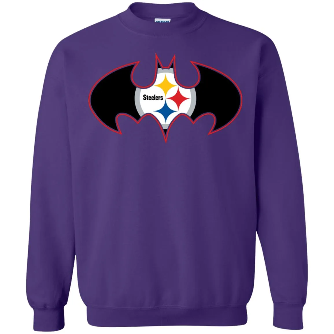 We Are The Pittsburgh Steelers Batman Nfl Mashup Crewneck Pullover Sweatshirt