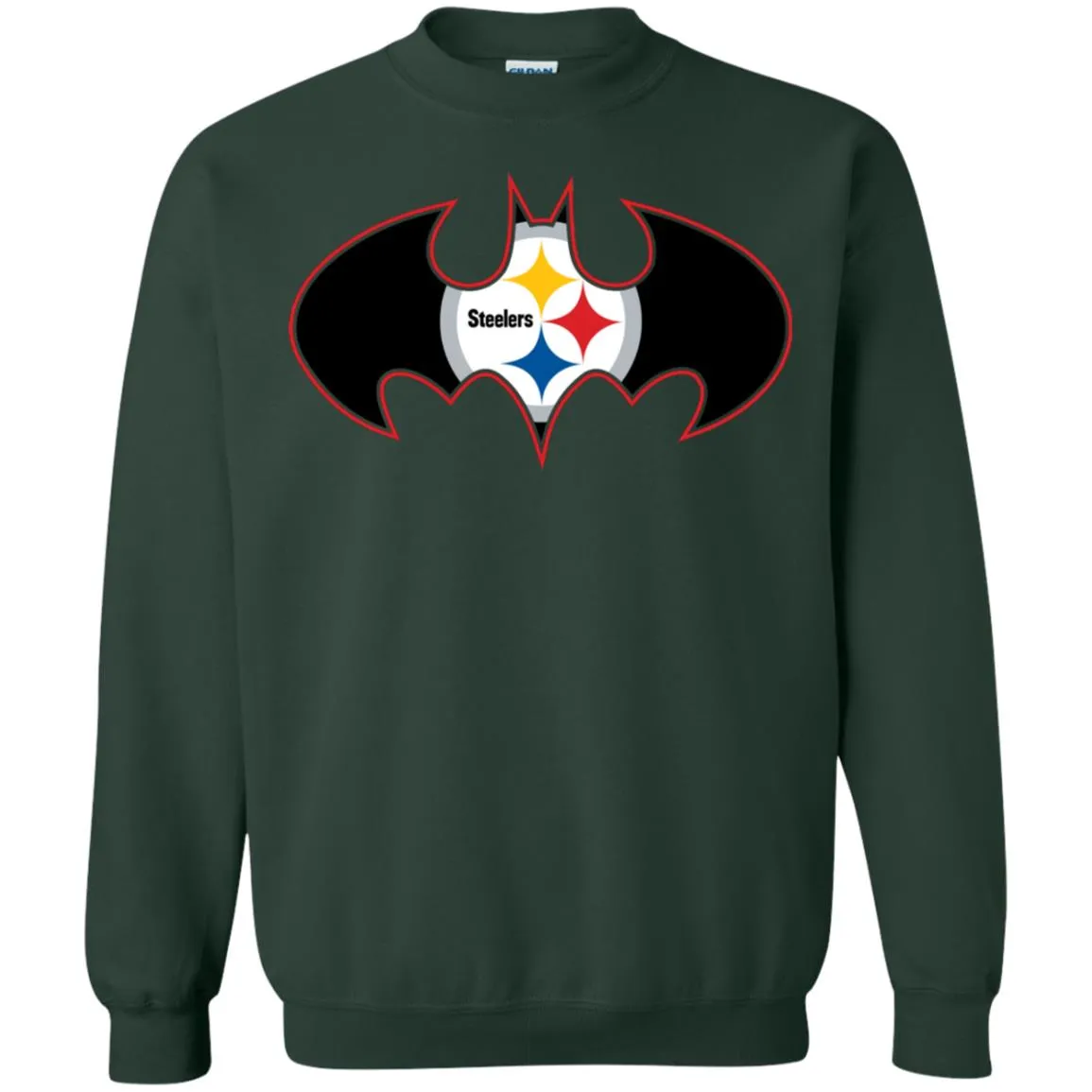 We Are The Pittsburgh Steelers Batman Nfl Mashup Crewneck Pullover Sweatshirt