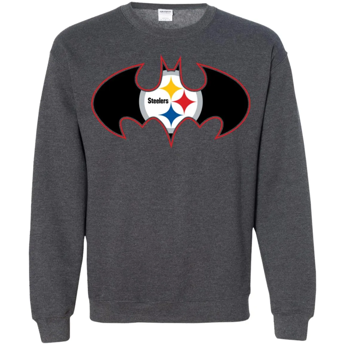 We Are The Pittsburgh Steelers Batman Nfl Mashup Crewneck Pullover Sweatshirt