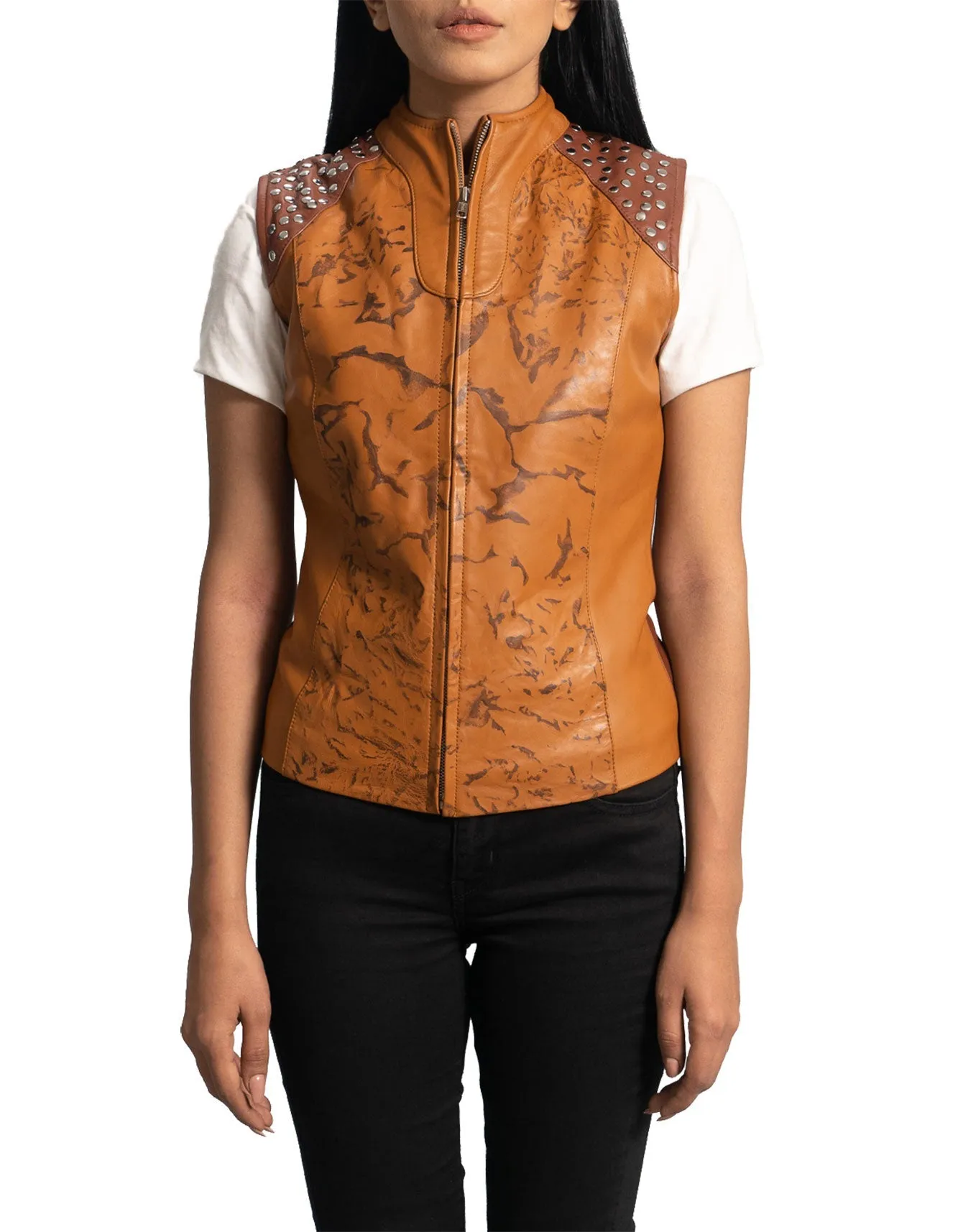 Women Westina Leather Vest