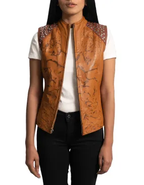 Women Westina Leather Vest