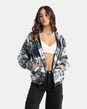 XXIII Women's Mylah Bandana Puffer Jacket Black/White